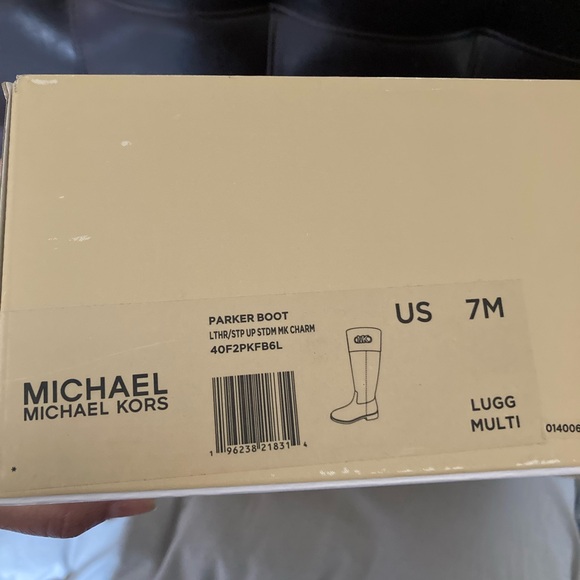 😍Michael Kors Parker Logo And Leather Tall Riding
Boots - Picture 5 of 7